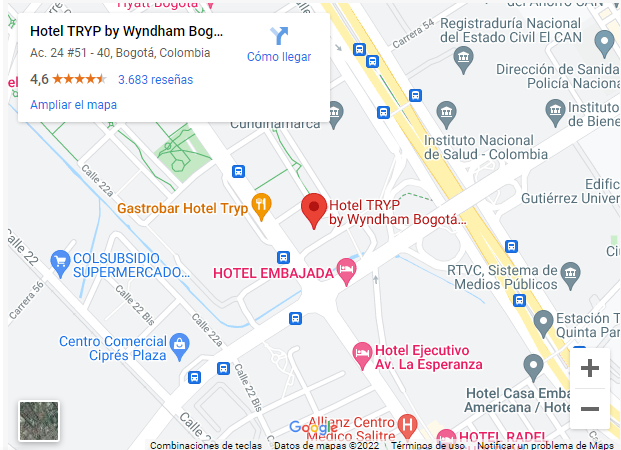 Hotel TRYP en Google Maps